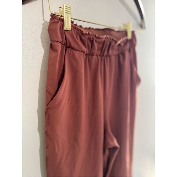 Lululemon Pants Women Sz 2 High Rise 7/8 Slim Fit Stretch Pockets Ancient Copper - Picture 2 of 8